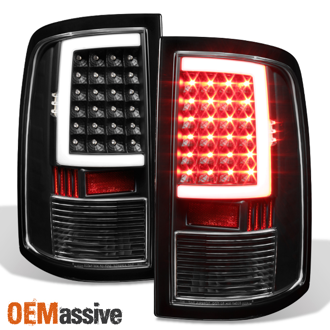 Fit 20092018 Dodge Ram 1500 20102019 2500 3500 Black LED Tube Tail